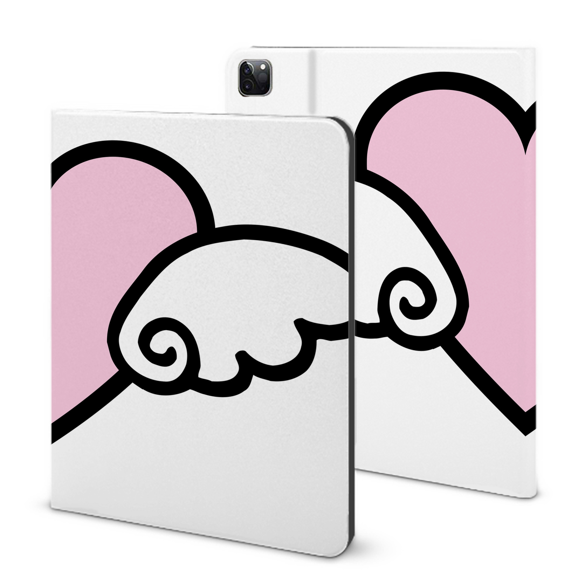 （画像用） Hello Kitty ハローキティ IPad ケース ブック型 PUレザー TPU 耐衝撃 軽量 薄型 ペン収納なし 全面保護 IPad 各モデル対応